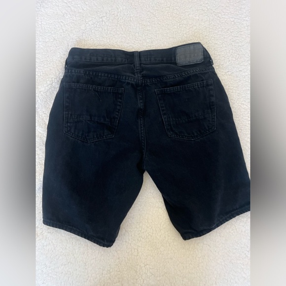 PacSun Black Jean Shorts Raw Hem - Picture 3 of 7